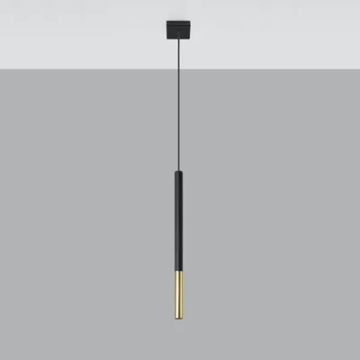 Hængende lampe MOZAICA 1 sort/guld