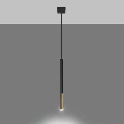 Hængende lampe MOZAICA 1 sort/guld