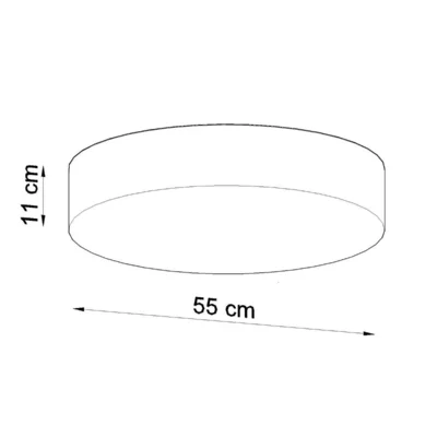 Loftslampe ARENA 55 sort