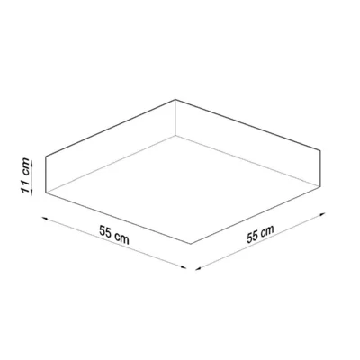 Loftslampe HORUS 55 sort