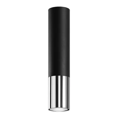 Loftlampe LOOPEZ sort/chrom