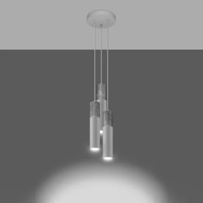 Hængende lampe BORGIO 3P hvid