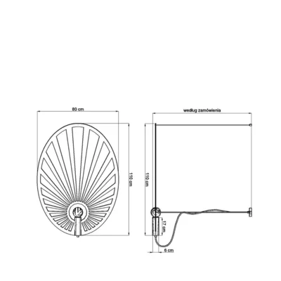 Hængende lampe LEHDET sort