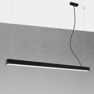 Hængende lampe PINNE 118 sort
