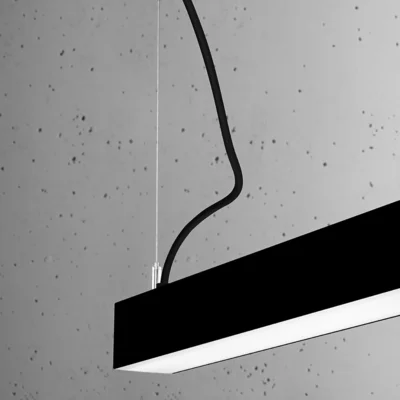 Hængende lampe PINNE 118 sort