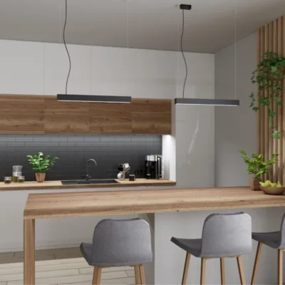 Hængende lampe PINNE 118 sort