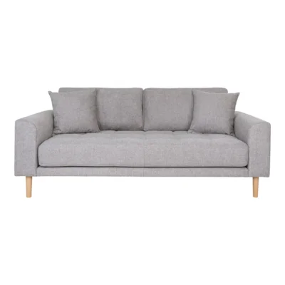 Lido 2,5 Personers Sofa lysegrå med 2 puder