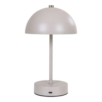 Holt LED Bordlampe, sand/stål genopladelig