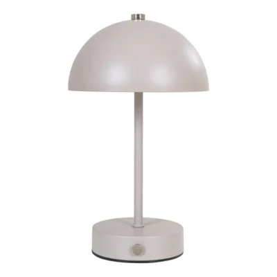 Holt LED Bordlampe, sand/stål genopladelig