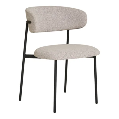 Mira Spisebordsstol bouclé