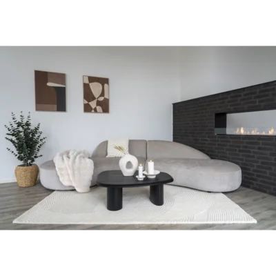 Pune tæppe, Råhvidt - 2 størrelser