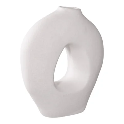 Vase, hvid keramik