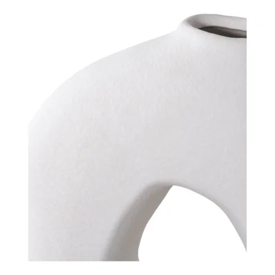 Vase, hvid keramik