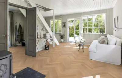Kährs Studio plank, Eg Studio AB, Mat lak hvid   