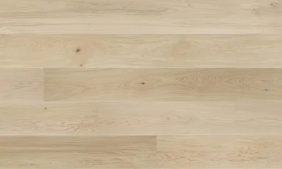 Trægulv - Eg Plank, Natur, børstet hvid matlak 