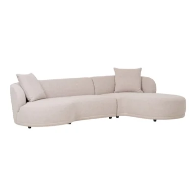 Kingston Sofa, Naturfarvet højrevendt med 2 puder