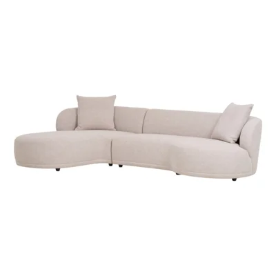 Kingston Sofa, Naturfarvet venstrevendt med 2 puder