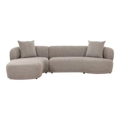 Kingston Sofa, Brun venstrevendt med 2 puder