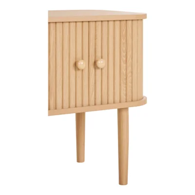 Nikko hjørnebord, Naturfarvet med 2 låger
