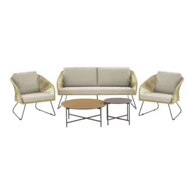 Novella Loungesæt, beige- og sandfarvet