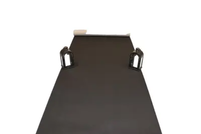 Sort Løber i nålefilt - 1 meter bred - REST 370X100 CM.
