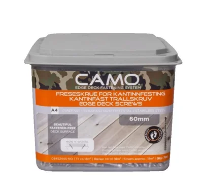 CAMO 4,2x75 mm. rustfri A4 terrasseskrue - 700 stk. 