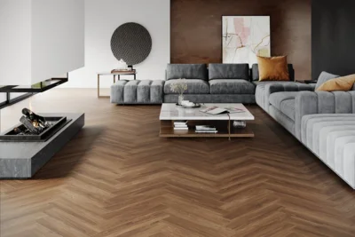 SPC vinyl klikgulv - Sildeben, Marrone Oak P6005