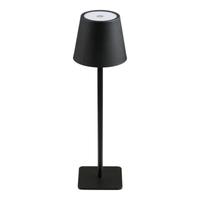 Bradford Bordlampe i sort metal og genopladelig