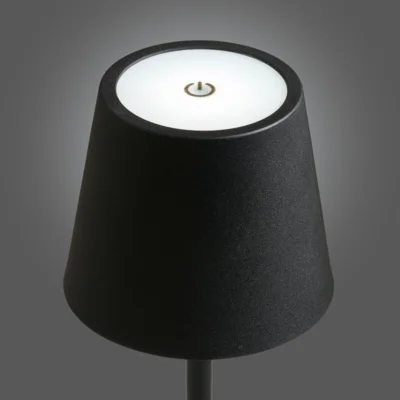 Bradford Bordlampe i sort metal og genopladelig