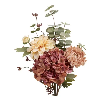 Dahlia Buket, Kunstige blomster mix