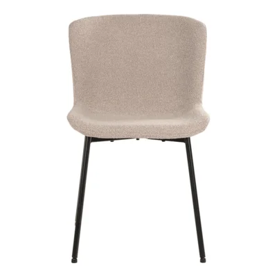Maceda Spisebordsstol i beige bouclé