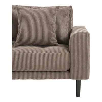Lido Lounge Sofa, venstrevendt i brun fløjl