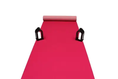 Pink Løber i nålefilt - 1 meter bredde - REST 490X100 CM.
