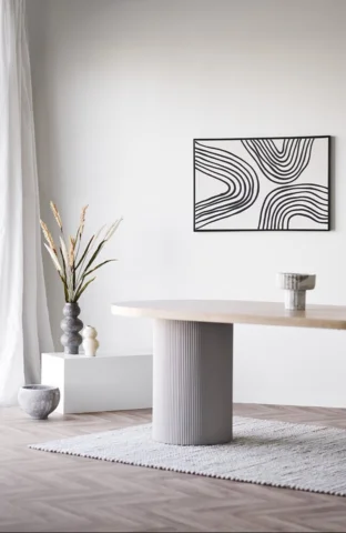 Vase i beige keramik