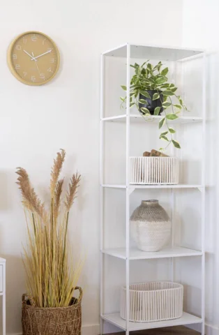 Voksblomst, kunstig grøn plante