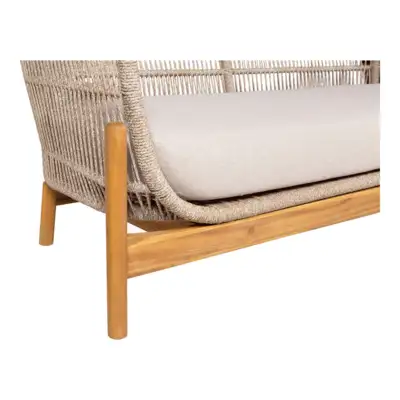 Loungesofa i akacie inkl. hynde