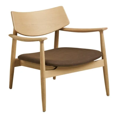 Olvera sæt - Loungestol Natur og brun