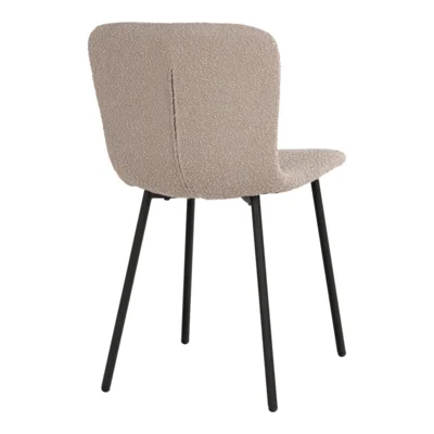 Halden Spisebordsstol i beige og sorte ben