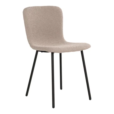 Halden Spisebordsstol i beige og sorte ben