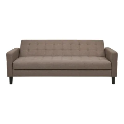 Milton Sovesofa, brun med sorte ben