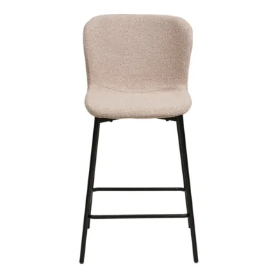 Maceda Counterstol i beige bouclé