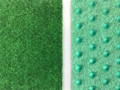 Cricket grøn nålefilt med nopper (Græs)  - REST 110X400 CM.