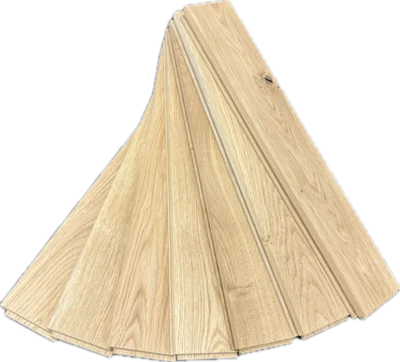 Sildebensparket i massiv Egetræ - 16/22x70x420 mm.