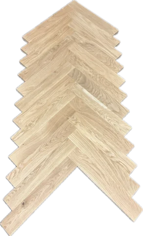 Sildebensparket i massiv Egetræ - 16/22x70x420 mm.