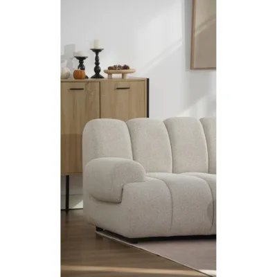 Taza modulsoft, sandfarvet 3,5 personers sofa