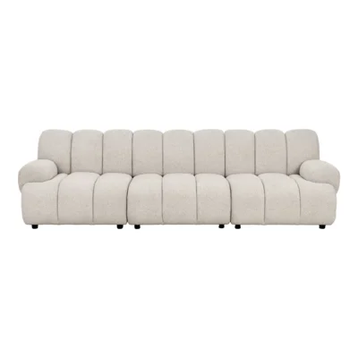Taza modulsoft, sandfarvet 3,5 personers sofa