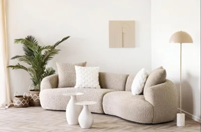 Calais hjørnebord, i farven off-white - 50 cm.