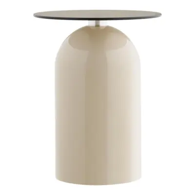 Ravello hjørnebord, Hærdet glas og metal