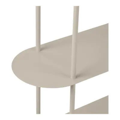 Rieti reol, asymmetrisk med 5 hylder, sandfarvet