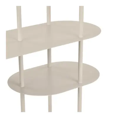 Rieti reol, asymmetrisk med 5 hylder, sandfarvet